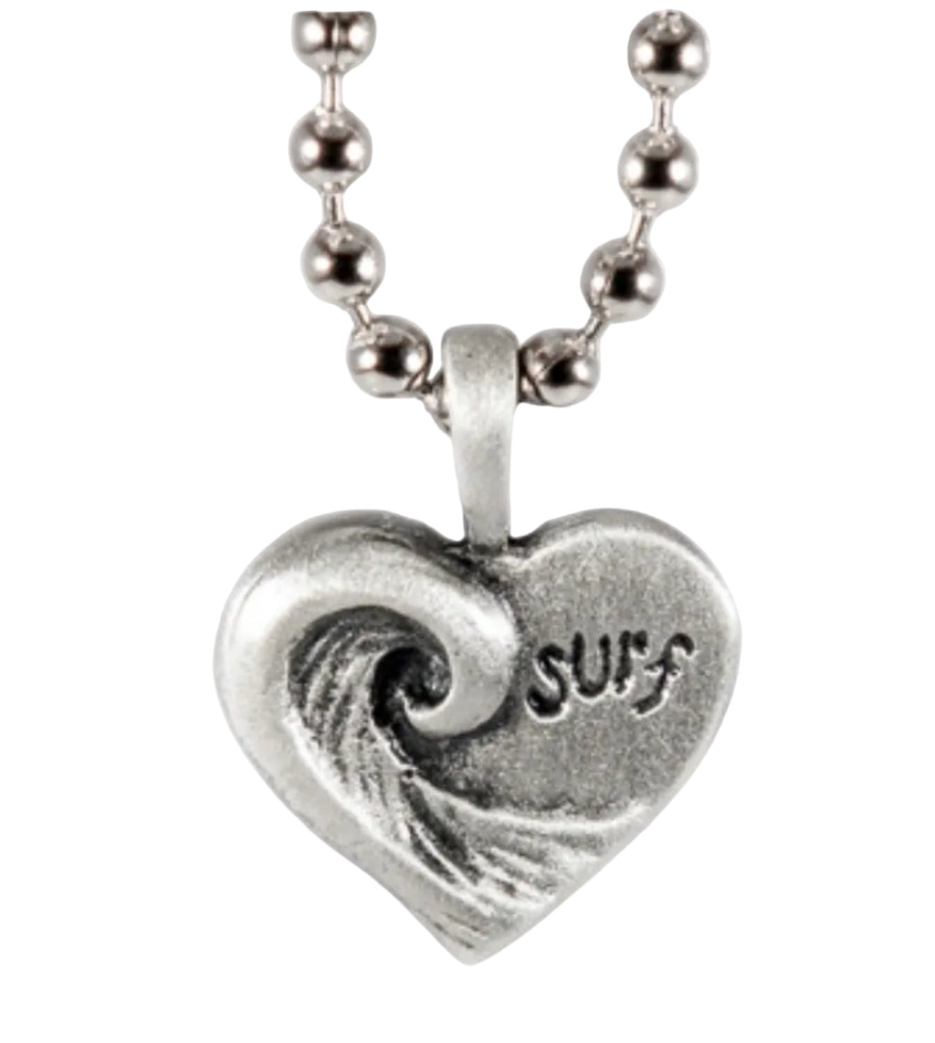 Small Heart Wave Pendant