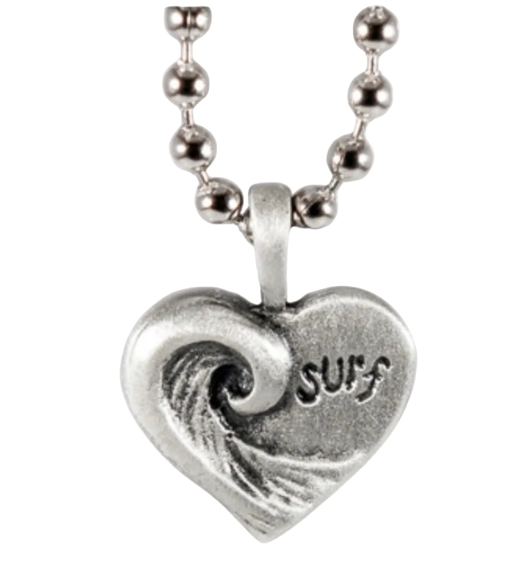 Small Heart Wave Pendant