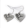 Heart Curl “surf” Earrings