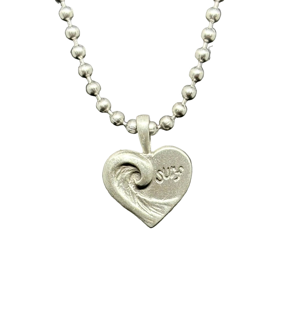 Small Heart Wave Pendant