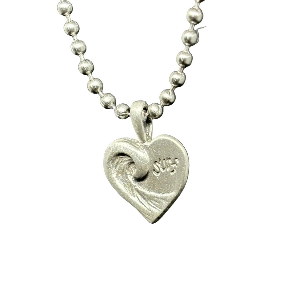 Small Heart Wave Pendant