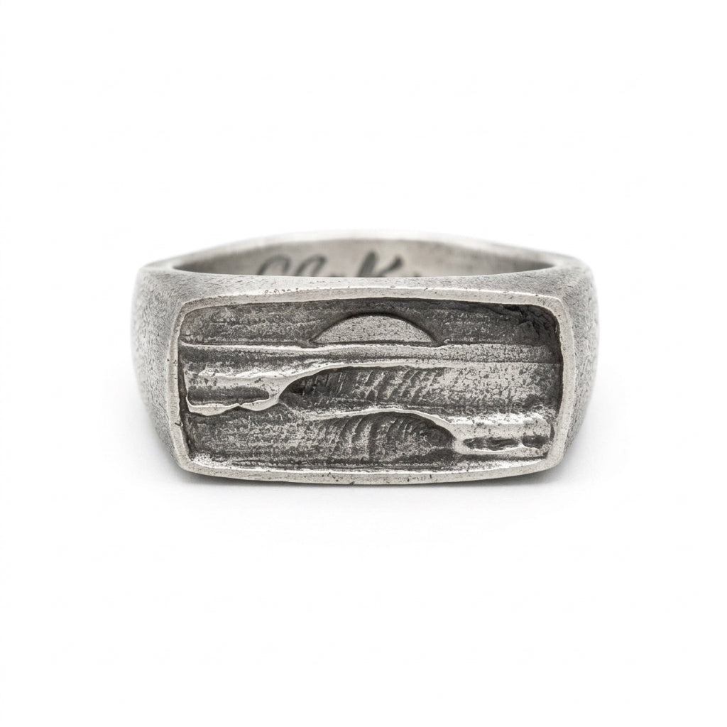 Dawn Patrol Ring | Hand Carved Surf Wave Ring