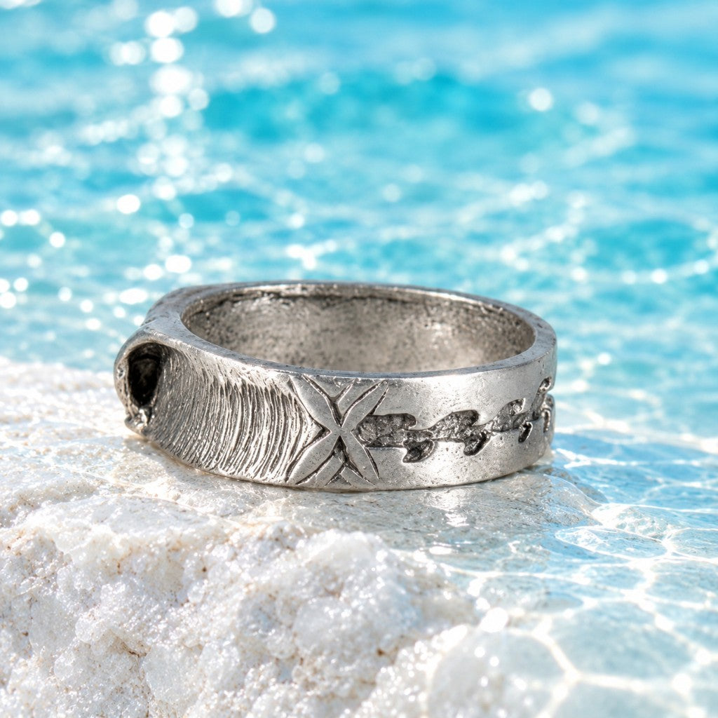 Double Up | Hand Carved Surf Wave Ring